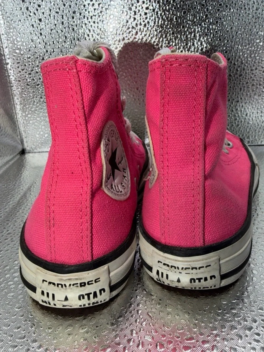 Converse Chunk Taylor All star Kids Hot Pink High-Top Sneakers Sz 12